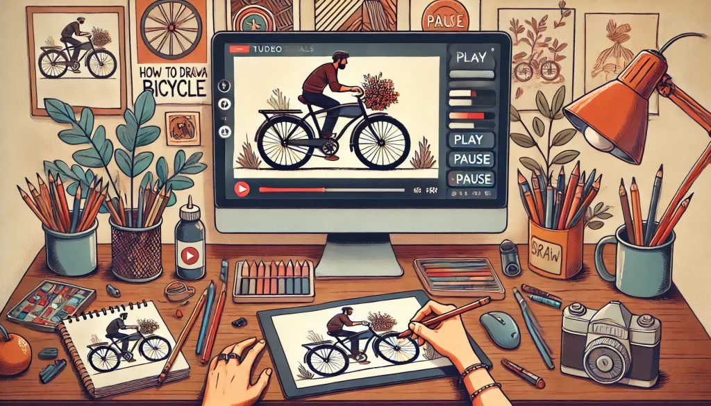 Video Tutorials to Help Draw a Bicycle